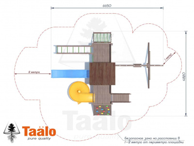 Десткая площадка TAALO Серия С1 модель 2